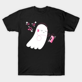 Ghost and Headphones T-Shirt